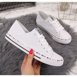 Big Star W FF274024 white openwork sneakers 1