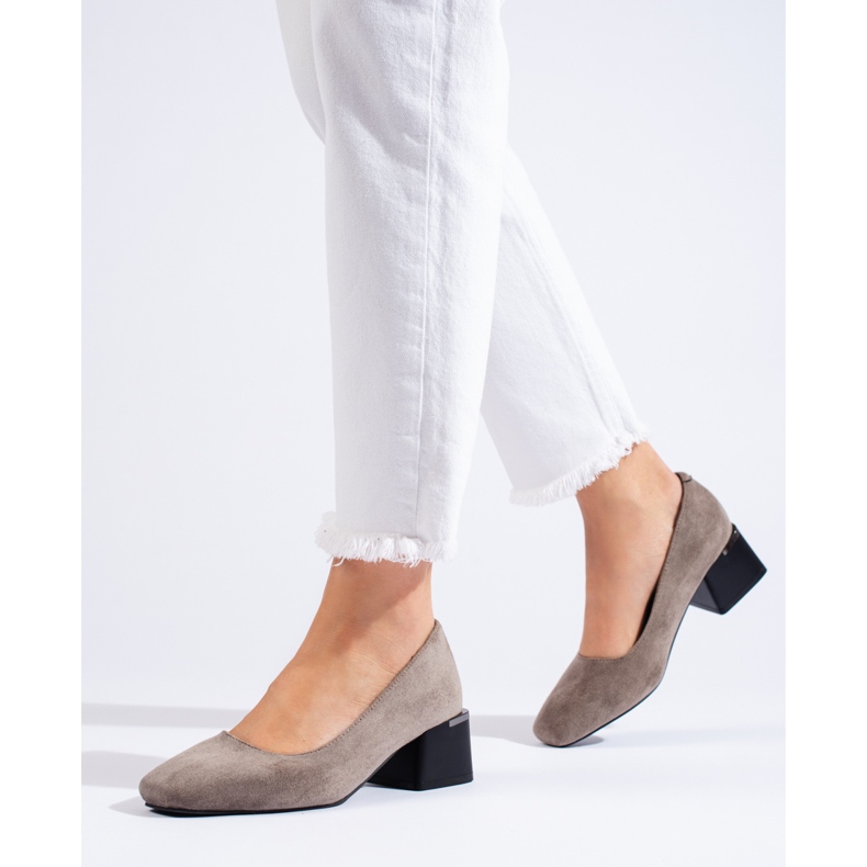 Stylish pumps high heels La.Fi grey 1