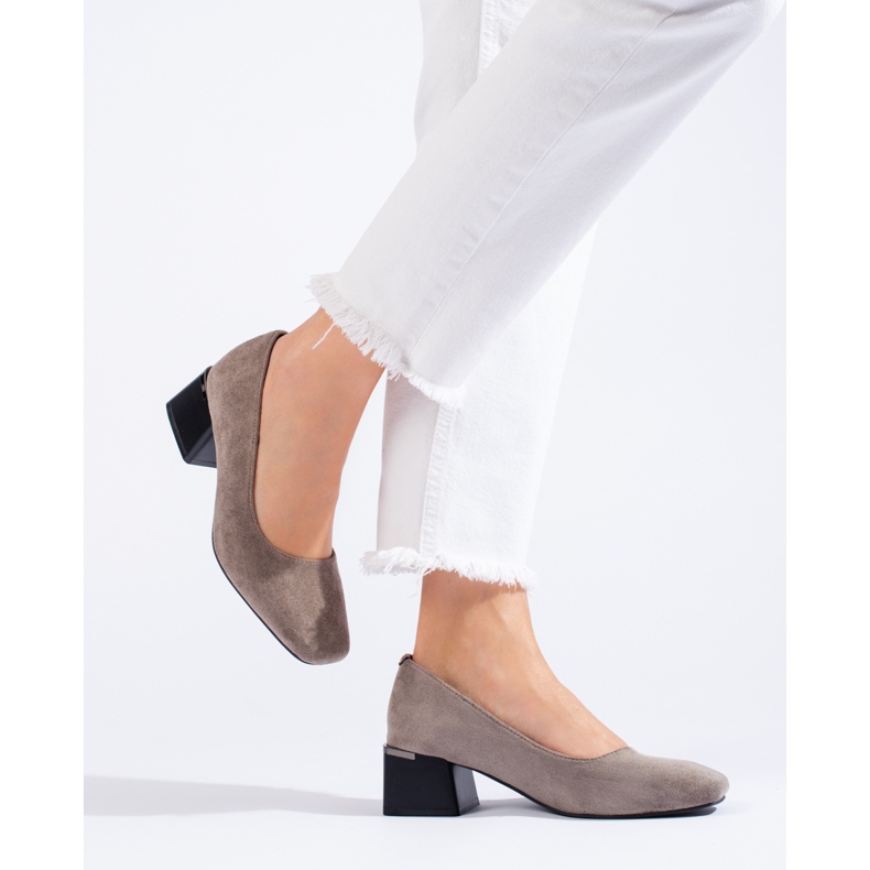 Stylish pumps high heels La.Fi grey 2