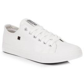 Men's white eco leather sneakers Big Star V174347 2