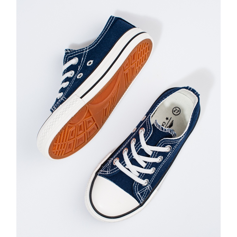 Vico navy blue children's sneakers with elastics 1