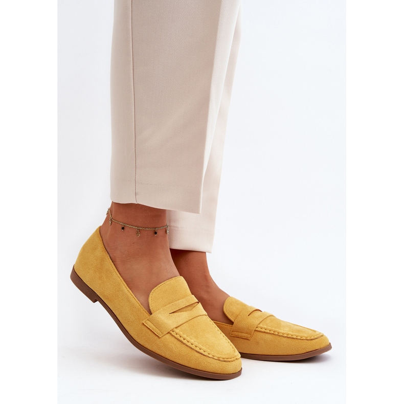 Women's Classic Moccasins Yellow Olevin 2