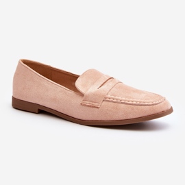 Women's Classic Moccasins Pink Olevin 1