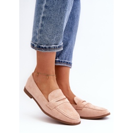 Women's Classic Moccasins Pink Olevin 2