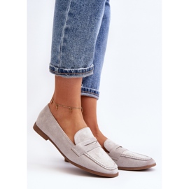 Women's Classic Moccasins Gray Olevin grey 2