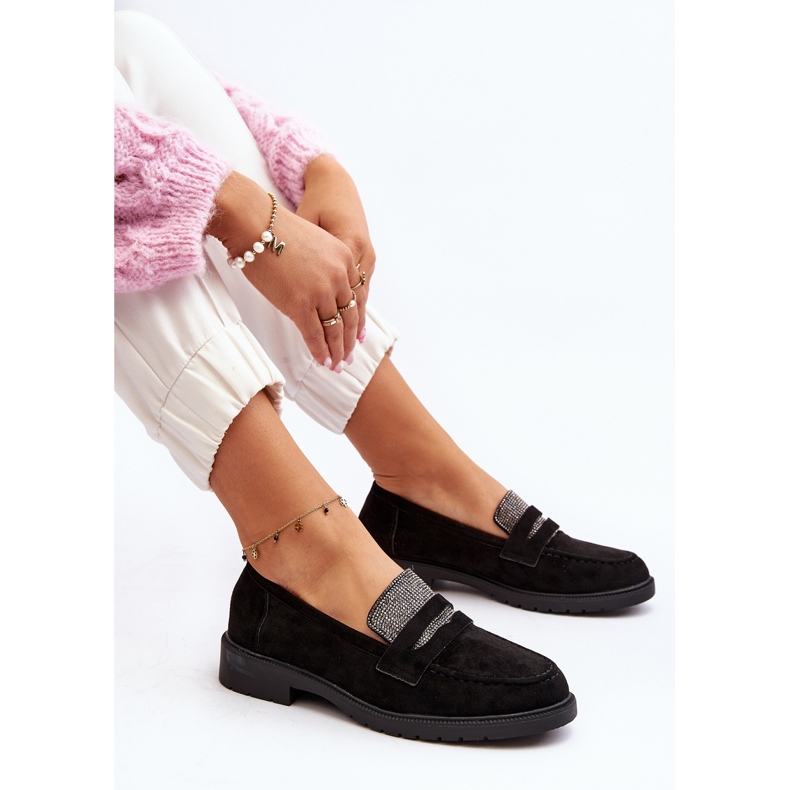 Women's Decorated Moccasins Black by Dananei 1