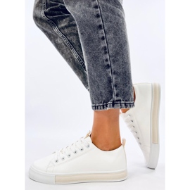 Monae Beige women's sneakers white 2