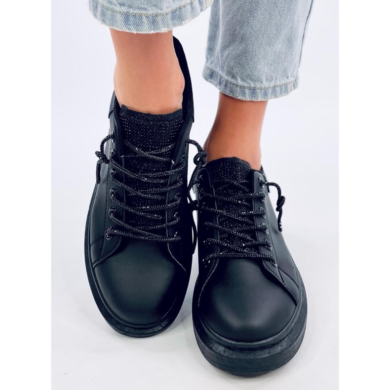 Brans All Black wedge sneakers 1