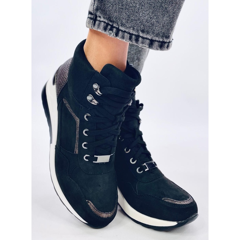 Outer Black wedge sneakers 2