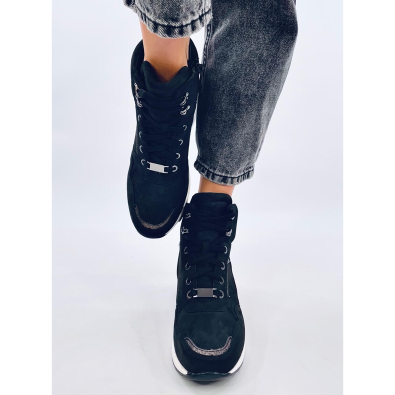 Outer Black wedge sneakers 1