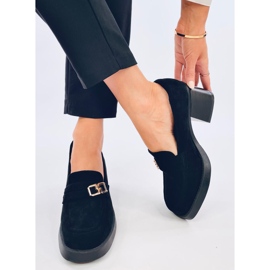 Corinai Black high-heeled loafers 2