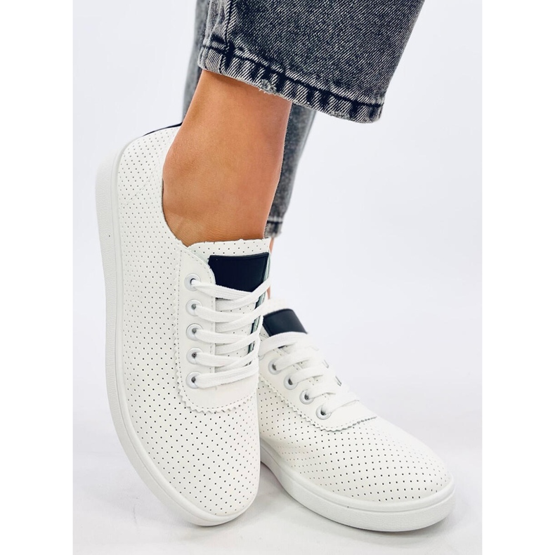 Ponts Black openwork sneakers white 2