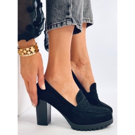 Vannia Black high-heeled loafers 1