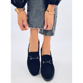 Desira Black high-heeled loafers 1