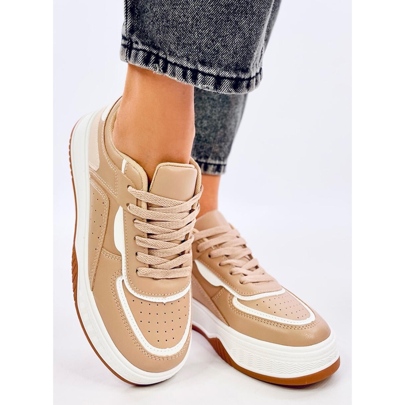 Moriau Camel women's sneakers beige 1