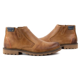 Olivier Men's insulated boots 815 red brown 7