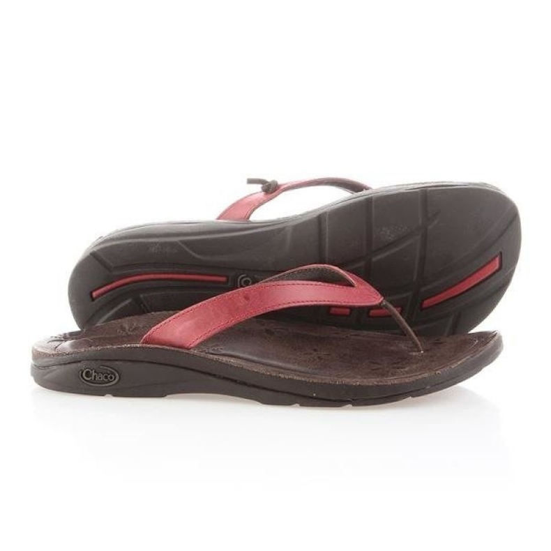 Chaco Locavore Red Flip-Flops W J102202 1