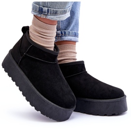 Women's suede snow boots black 6 Women's suede snow boots black 6