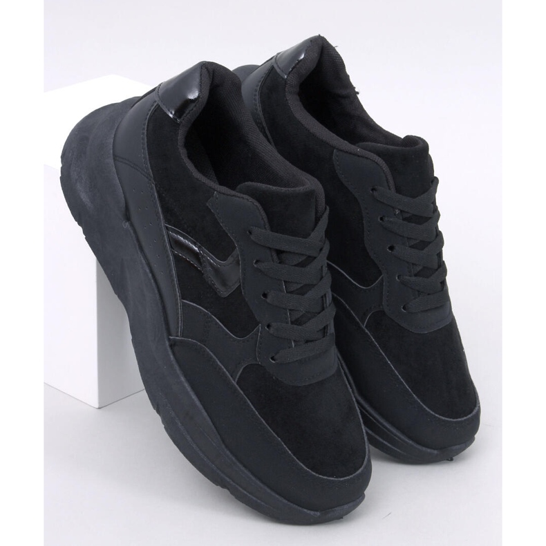 Clervie Black wedge sneakers 1