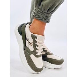 Clervie Green wedge sneakers 1