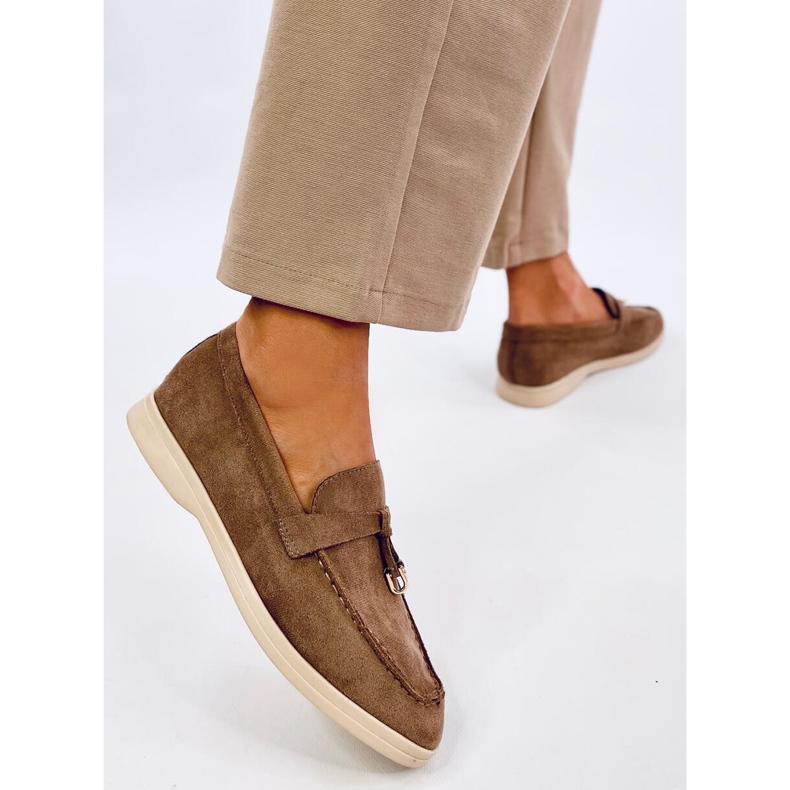 Robins Khaki soft suede moccasins brown 2