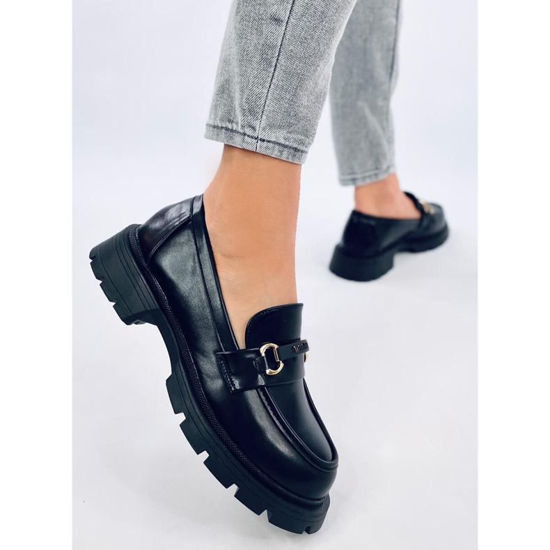 Emina Black platform loafers 2