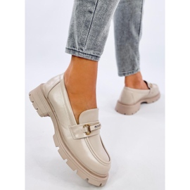Emina Beige platform loafers 2