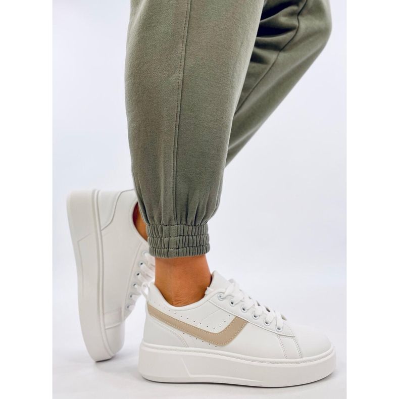 Emmas Beige platform sneakers white 1
