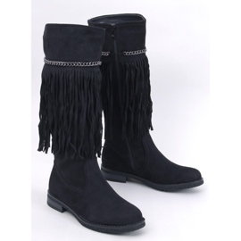 Novle Black fringe boots 1