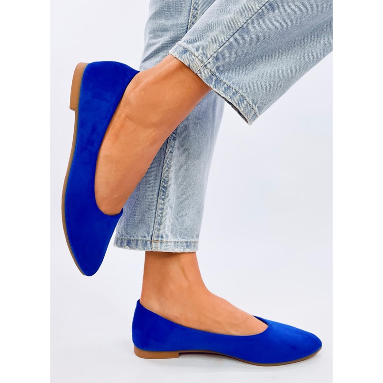 Keys Sky Blue leather insole ballerinas 1