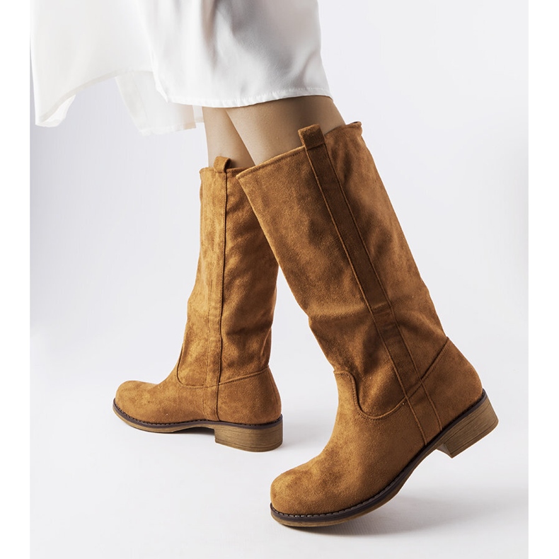 Aosta brown flat boots 1