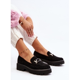 Women's Moccasins With Decoration Black Omavia 1