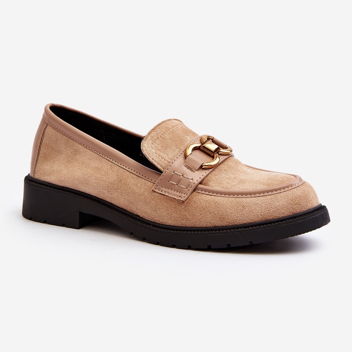 Classic Women's Beige Moccasins Fiviana 1