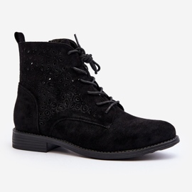 S.barski HY66-136 Women's Ankle Boots With Pattern, Black 2 S.barski HY66-136 Women's Ankle Boots With Pattern, Black 2