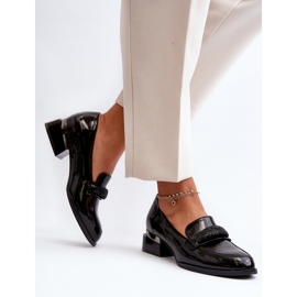 Vinceza Women's Patent Low-Heel Shoes, Black Marilni 2