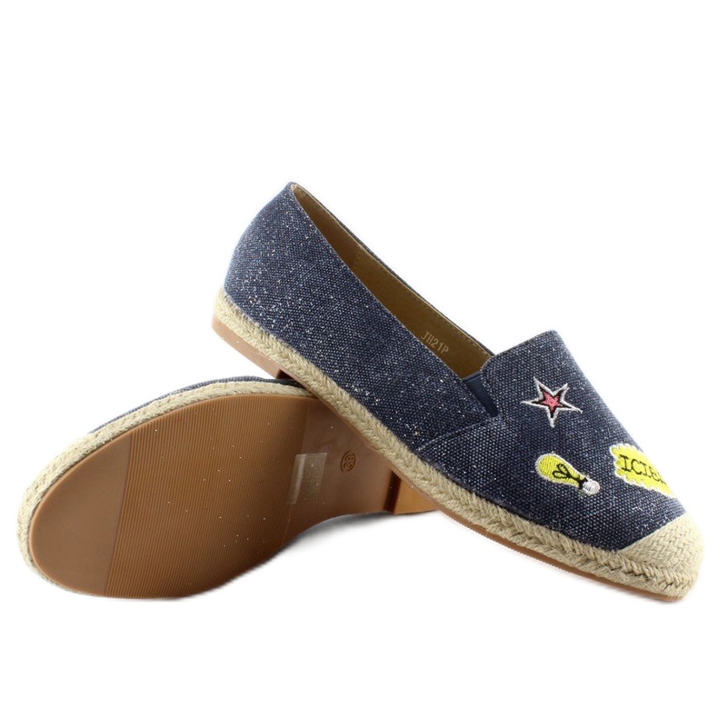 Espadrilles with JH21p D. Blue patches navy blue 1