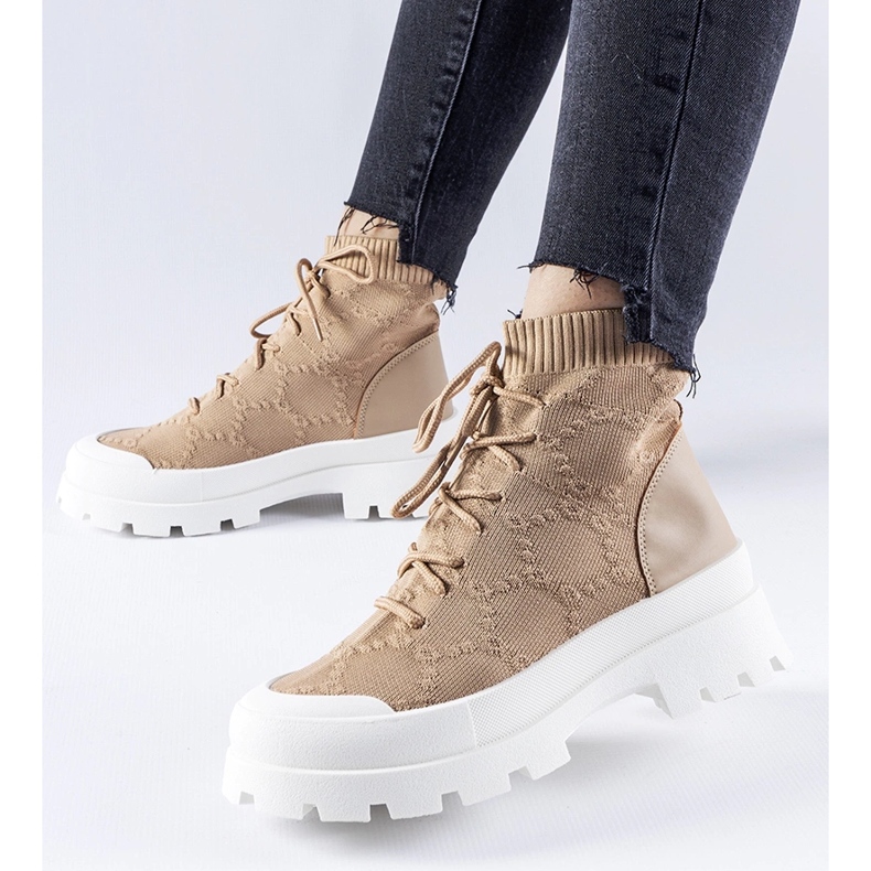 Brown Éric high-top sneakers 1