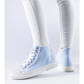 Blue high-top sneakers from Pozzuolo 1 Blue high-top sneakers from Pozzuolo 1