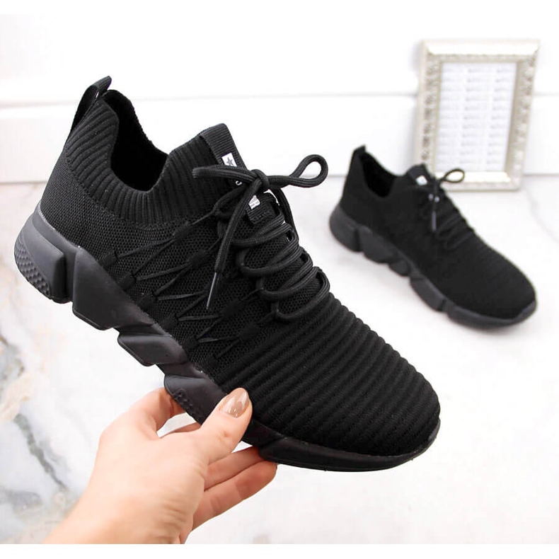 Black lightweight sports shoes Big Star JJ274278 1