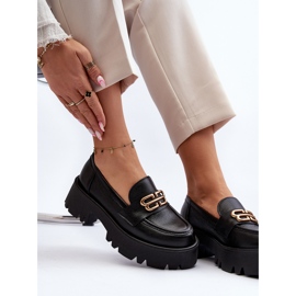 Zazoo 20164 Women's Loafers Made of Natural Leather, Black 2