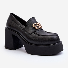 Zazoo 20170 Women's Leather Shoes On High Heel, Black 2 Zazoo 20170 Women's Leather Shoes On High Heel, Black 2