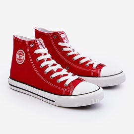 Big Star High Men's Red Sneakers T174104 1