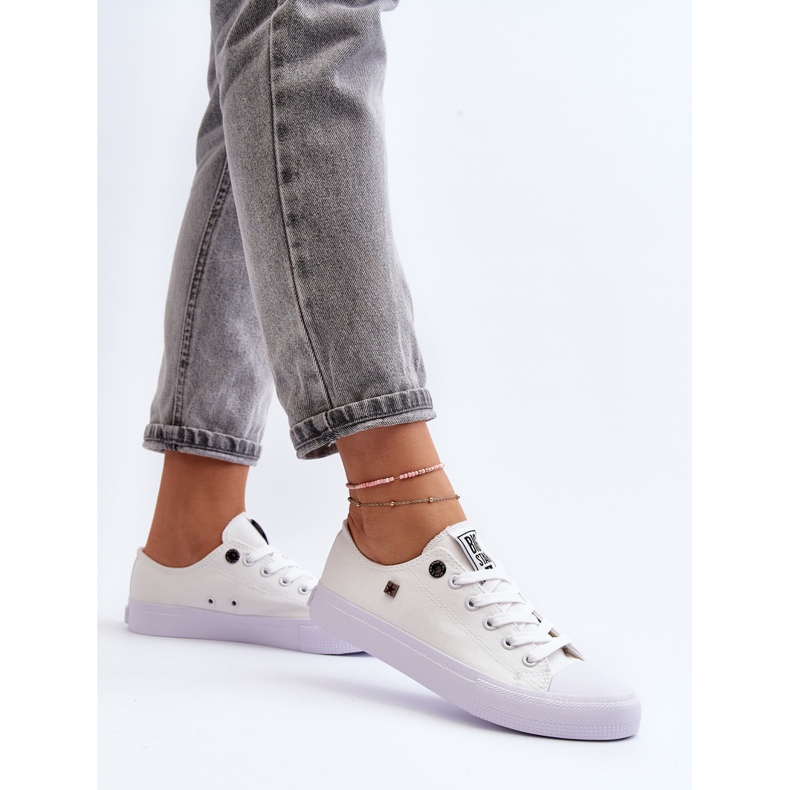 Women's Classic Low Sneakers Big Star AA274010 White 1 Women's Classic Low Sneakers Big Star AA274010 White 1