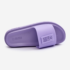 Women's flip-flops Big Star LL274426 Purple violet 1