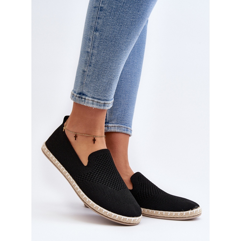 Black Harmonie Women's Slip-On Espadrilles 2