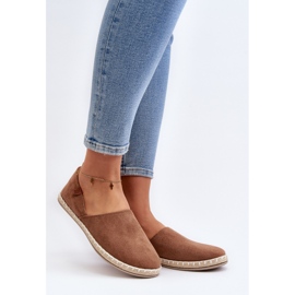 Women's Suede Espadrilles Brown Vulcano 2