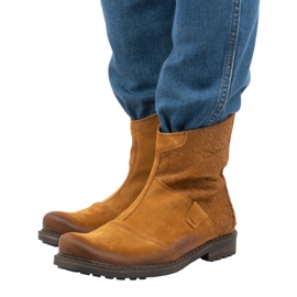 Olivier Leather men's boots 553KZ red brown 3 Olivier Leather men's boots 553KZ red brown 3