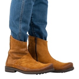 Olivier Leather men's boots 553KZ red brown 4 Olivier Leather men's boots 553KZ red brown 4