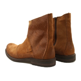 Olivier Leather men's boots 553KZ red brown 7 Olivier Leather men's boots 553KZ red brown 7