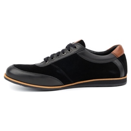 Olivier Men's leather shoes 7007KB black 1